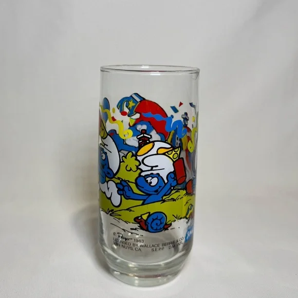 Vintage Smurf Glasses from 1982-1983, lot of 13 - Picture 14 of 16
